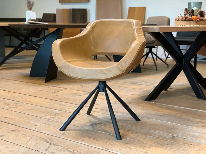 1x Drehstuhl Leder - Ausstellungsstück