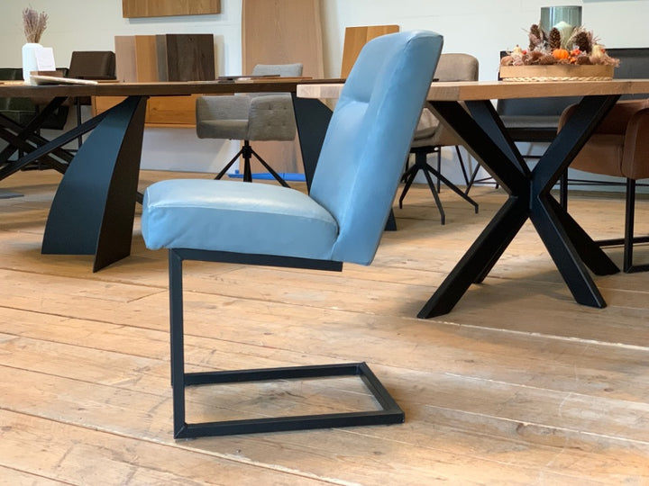1x Lederstuhl Blue - Ausstellungsstück