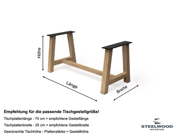 Abmessungen Holzgestell Parson