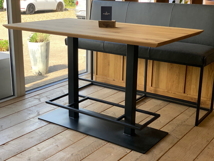 Bartisch mit Fußablage Eiche Tono