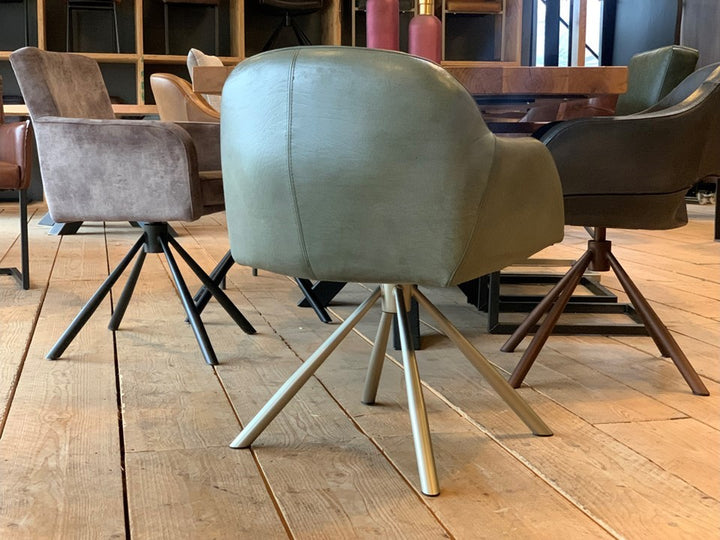 1x Designer Drehstuhl Leder BL018 Ausstellungsstück