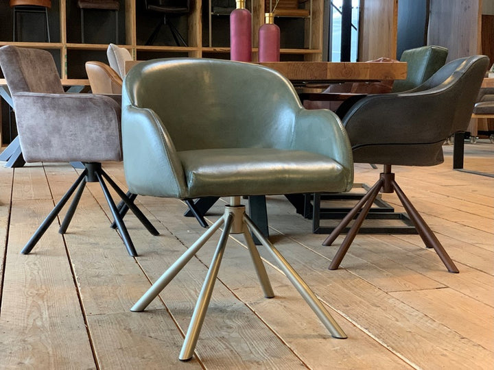 1x Designer Drehstuhl Leder BL018 Ausstellungsstück