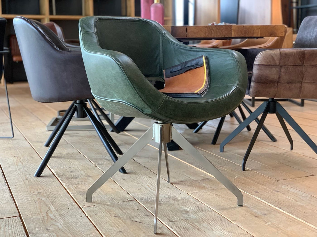 Drehstuhl Leder modern 182DF