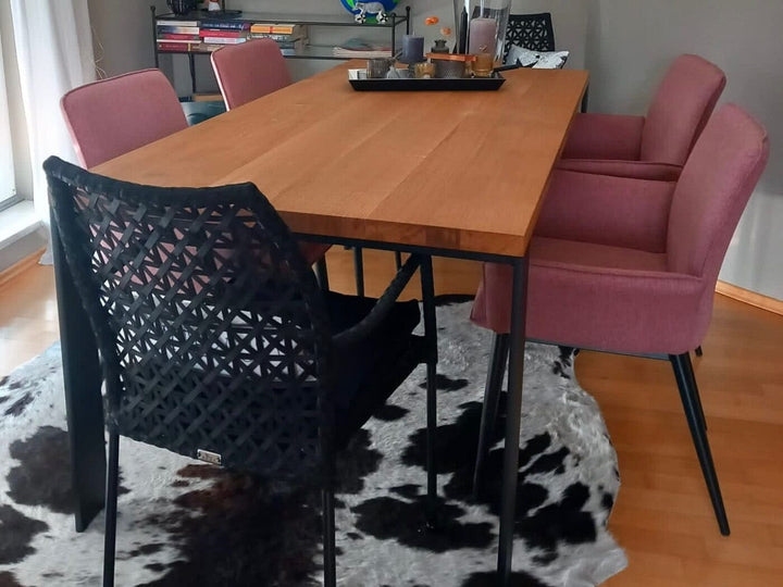 Eiche massiv Tisch mit Tisschkufen