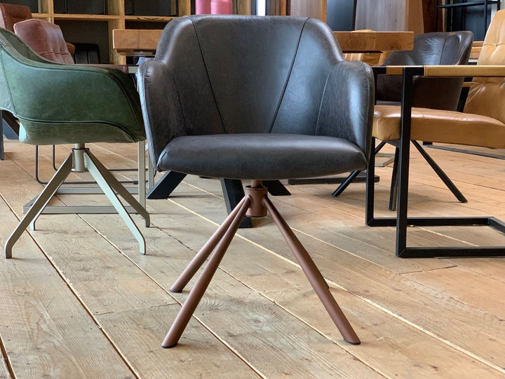 Esszimmer Drehstuhl Leder 197DS