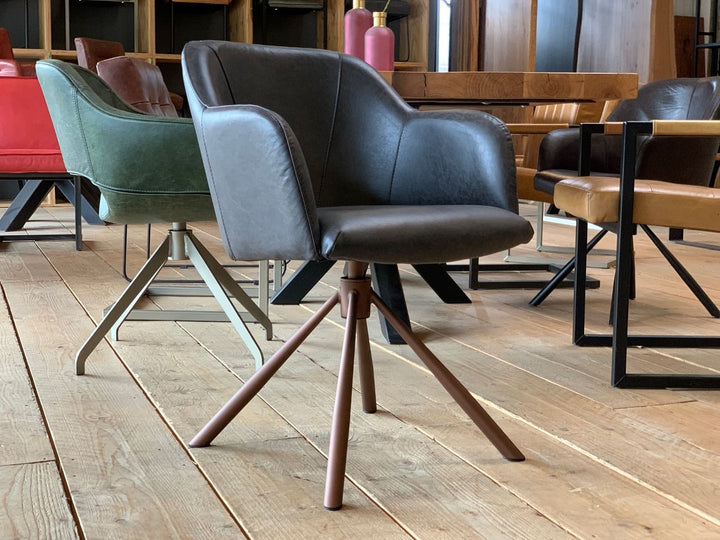 Esszimmer Drehstuhl Leder 197DS