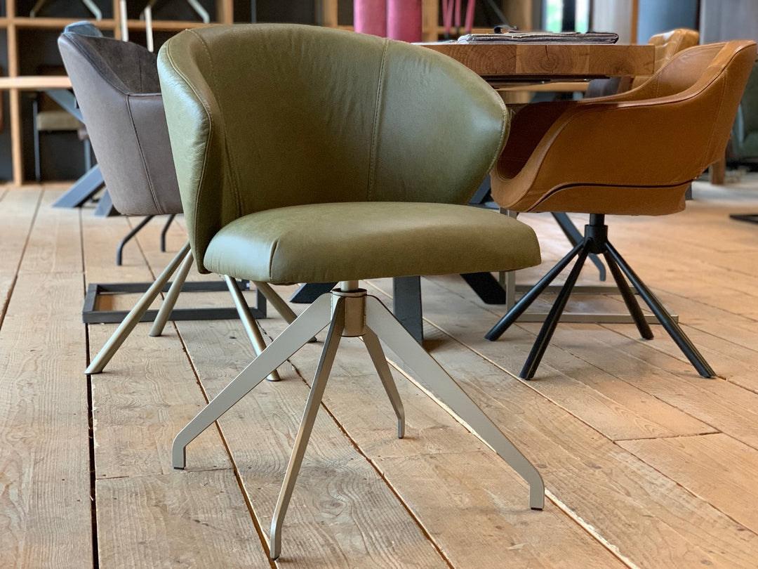 Esszimmer Drehstuhl Leder BL203DF