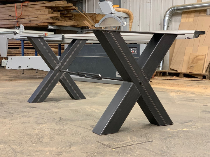 Kreuz Tischgestell Metall Carlo Industrial