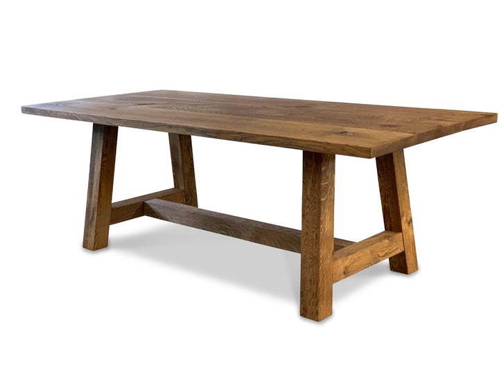 Massivholztisch Eiche Parson mit Tischgestell aus Holz 
