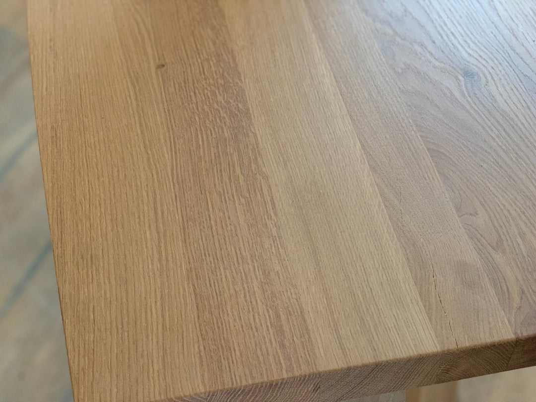 Massivholztisch Mikan Holzbeine Eiche 190 x 90 cm