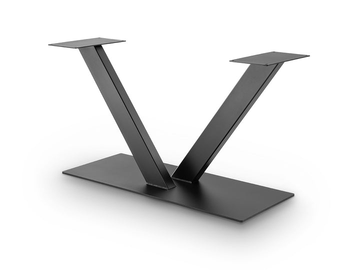 Mittelfuß Tischgestell als V Tischgestell aus Metall