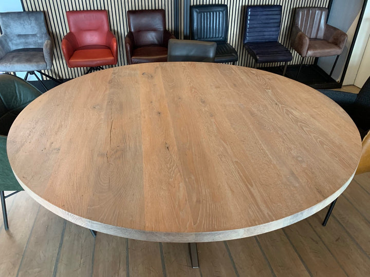Runder Massivholztisch Eiche Trento Ausstellungstück D:170 cm