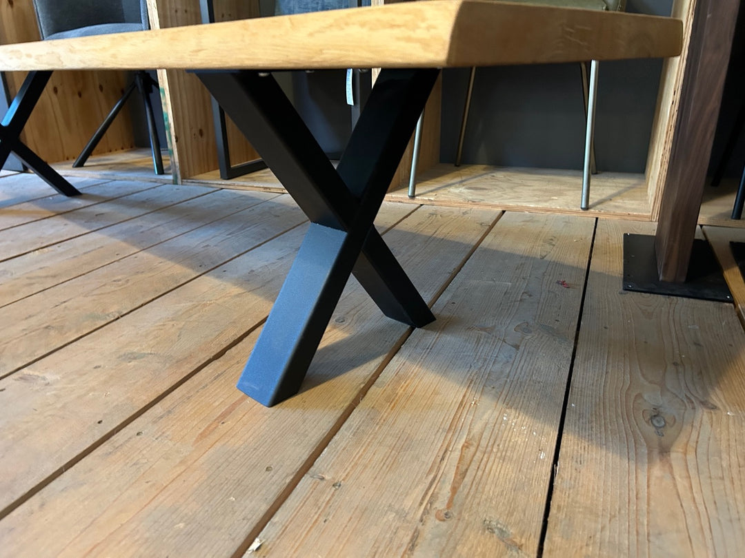 Sitzbank Eiche mit Baumkante 220 cm Ausstellungsstück
