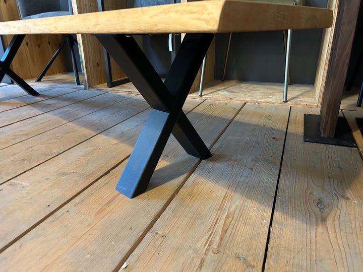 Sitzbank Eiche mit Baumkante 220 cm Ausstellungsstück