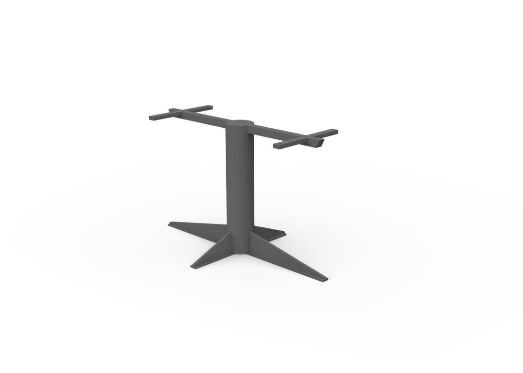 Tischfuß modern Metall Leoni
