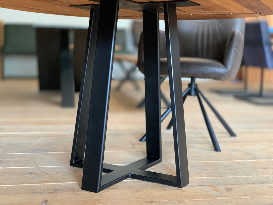 Tischgestel Rund modern Virando Ansicht Tisch
