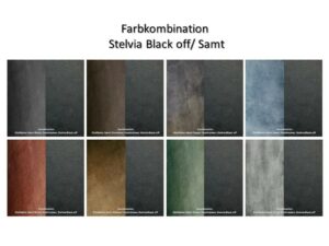 Farbkombination Stelvia Black off & Samt