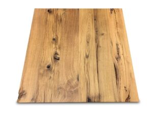 Quadratische Tischplatte Altholz Draufsicht