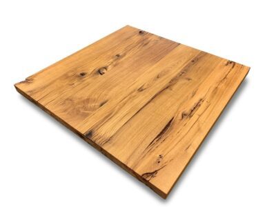Quadratische Tischplatte Altholz Eiche